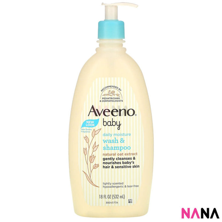 Aveeno Baby Wash & Shampoo For Hair & Body 532ml - NANA MALL