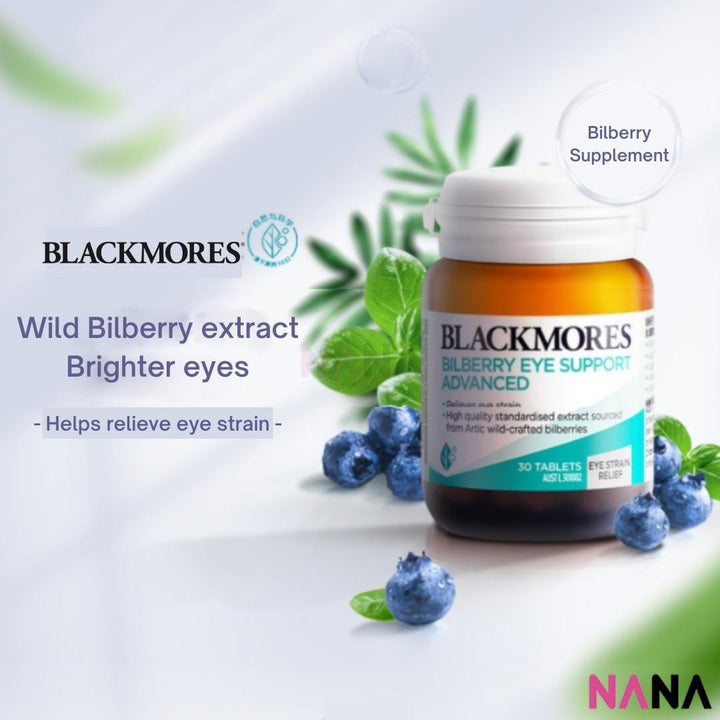 Blackmores Bilberry Eye Support 30 Tablets - NANA MALL