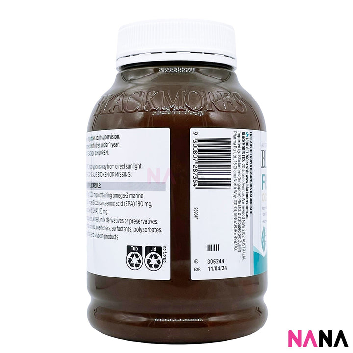 Blackmores Odourless Fish Oil 1000mg 400 Capsules - NANA MALL