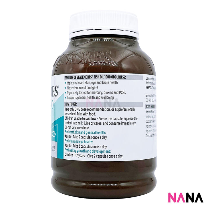 Blackmores Odourless Fish Oil 1000mg 400 Capsules - NANA MALL