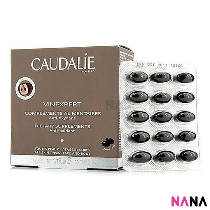 Caudalie Vinexpert Dietary Anti-Oxidant Supplements from Grape Extract (30 Capsules) Nutritional Supplements Caudalie 