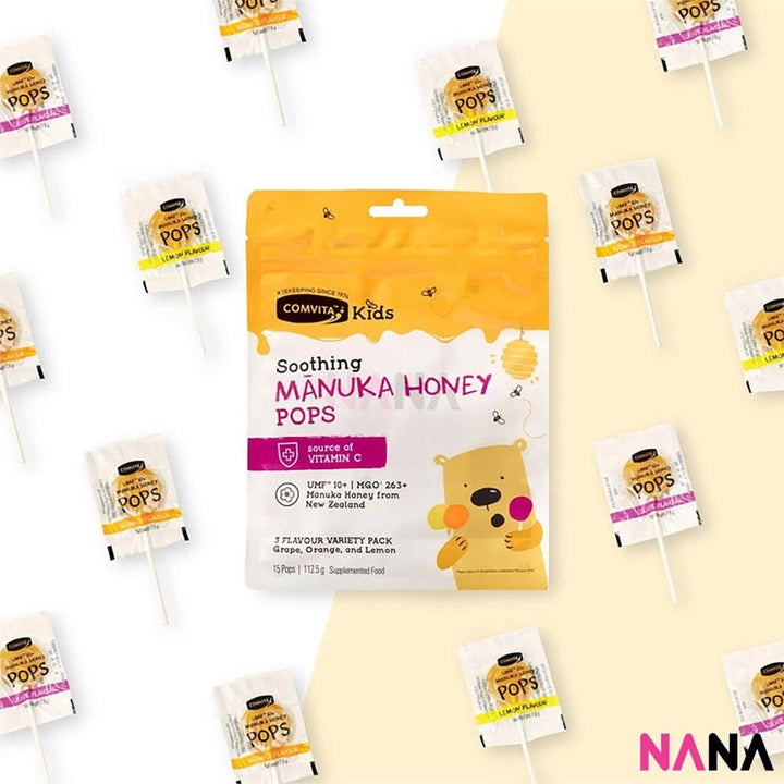 Comvita Kid Soothing Manuka 15 Pops 3 Flavours 15 Pops/112.5g - NANA MALL