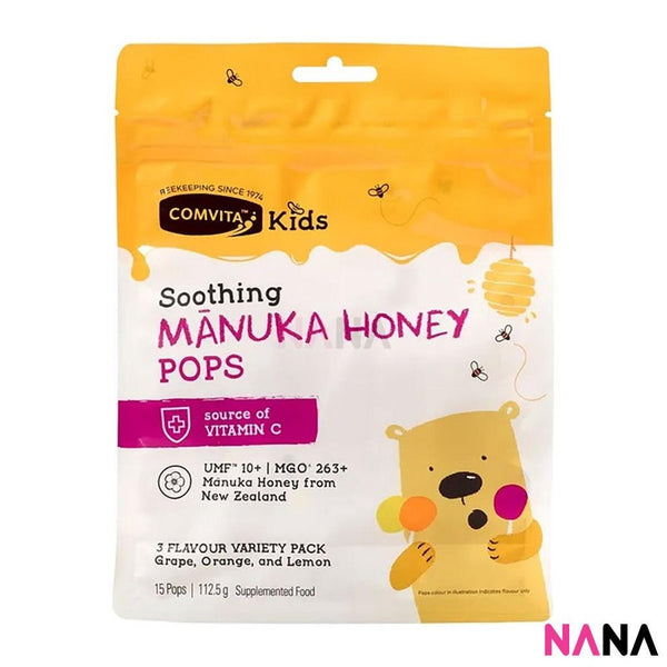 Comvita Kid Soothing Manuka 15 Pops 3 Flavours 15 Pops/112.5g - NANA MALL