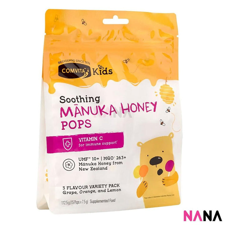 Comvita Kid Soothing Manuka 15 Pops 3 Flavours 15 Pops/112.5g - NANA MALL