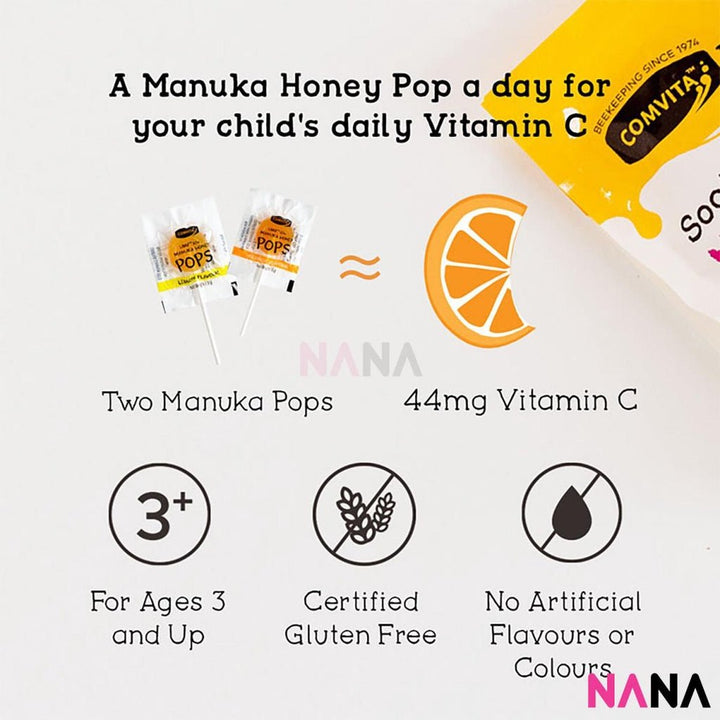 Comvita Kid Soothing Manuka 15 Pops 3 Flavours 15 Pops/112.5g - NANA MALL