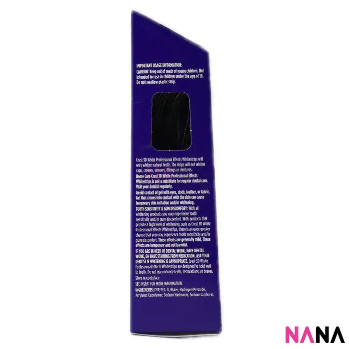 Crest 3D White Professional Effects Whitestrips (40 Strips/ 20 Treatments) - NANA MALL