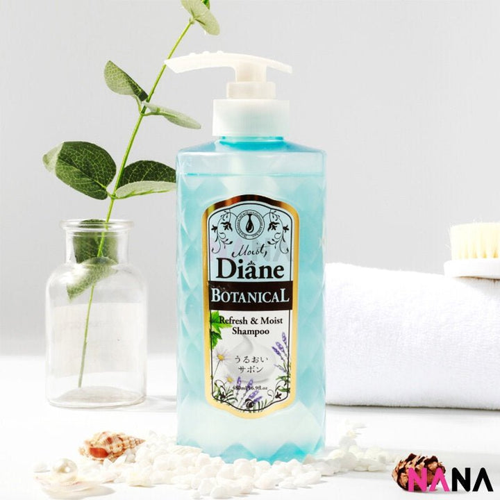 Diane Moist Diane Botanical Refresh & Moist Shampoo (Nonsilicon) 480ml - Blue - NANA MALL
