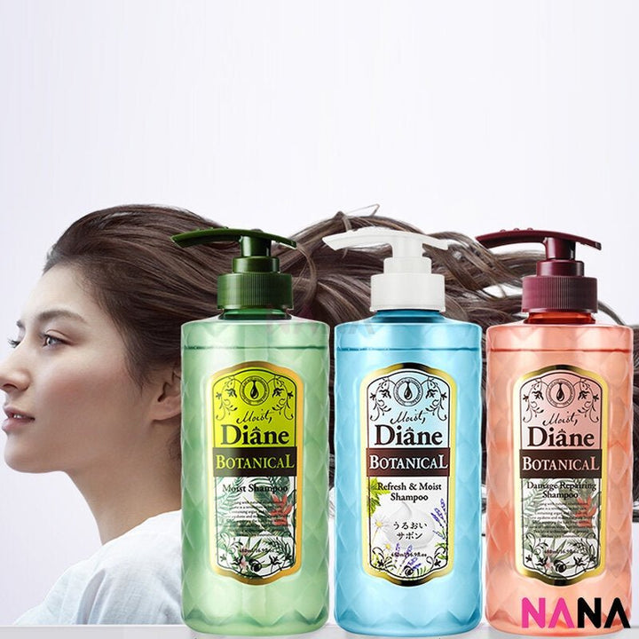 Diane Moist Diane Botanical Refresh & Moist Shampoo (Nonsilicon) 480ml - Blue - NANA MALL