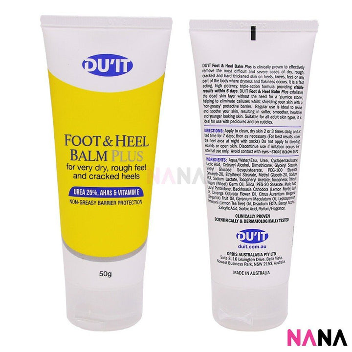 DU'IT Foot & Heel Balm Plus (for Very Dry, Rough Feet and Cracked Heels) 50g Hand & Foot Care DU'IT 