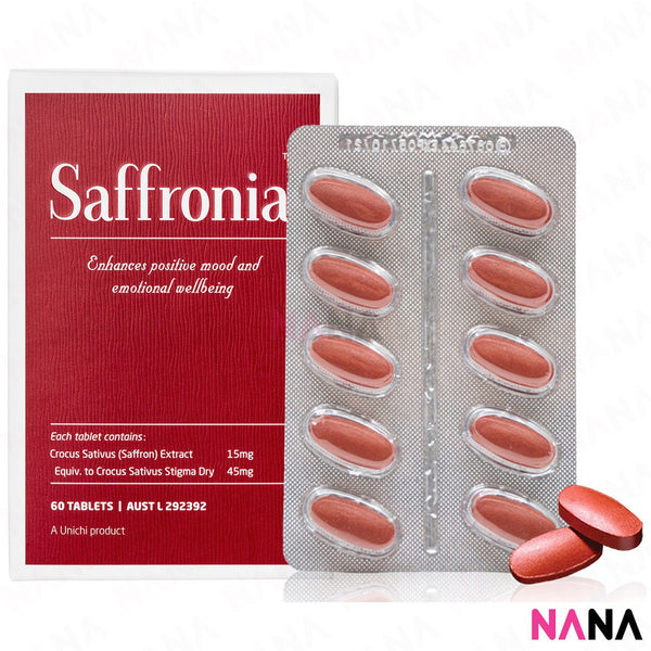 Unichi Saffronia 60 tablets (EXP:08 2026) [Brand Authorized Reseller]