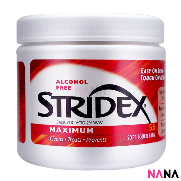 Stridex Single-Step Acne Control Maximum 55 Soft Touch Pads - Red