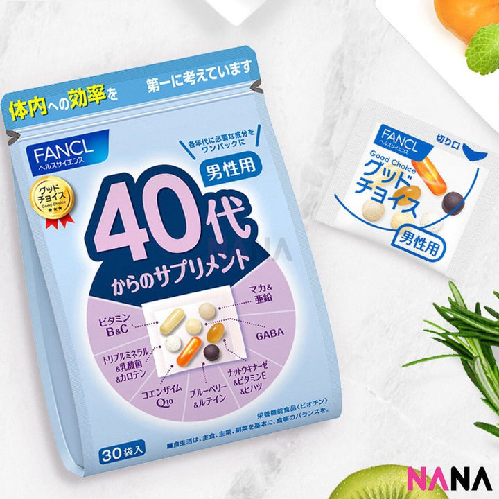 Fancl Good Choice 40's Men's Health Supplement (30pcs/ Bag) - NANA MALL