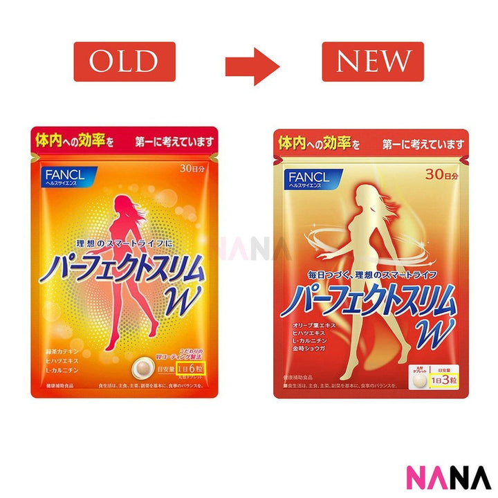 Fancl Perfect Slim W Diet Supplement Calories Fat Burner 30 days - NANA MALL