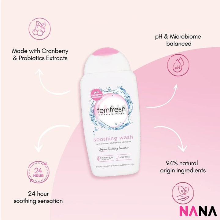 Femfresh Soothing Wash 250ml - NANA MALL