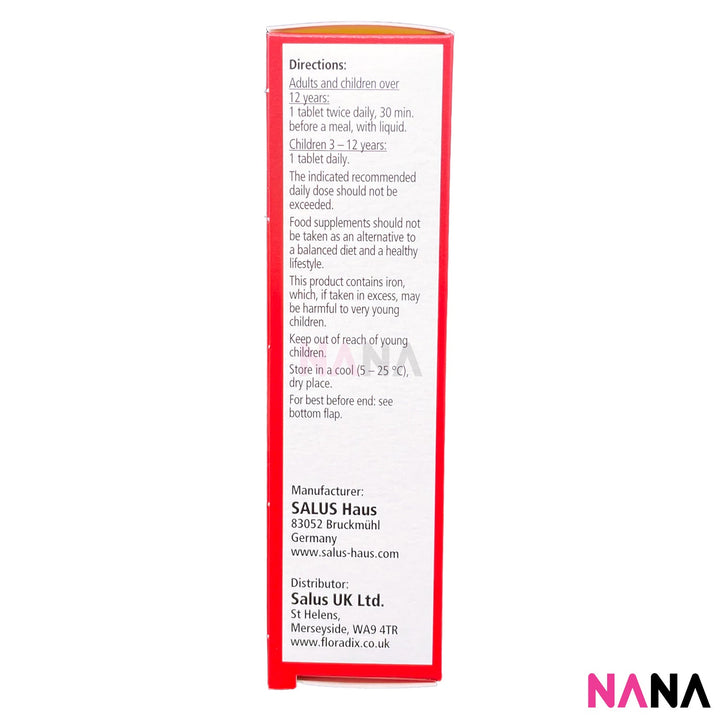 Floradix Iron & Vitamin Tablets 84 Tablets - NANA MALL
