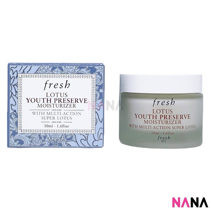 Fresh Lotus Cream Set (Lotus Youth Preserve Moisturizer 50ml + Lotus Youth Preserve Dream Cream 50ml) - NANA MALL