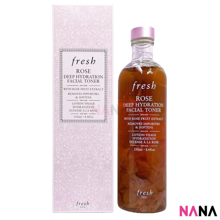 Fresh Rose Deep Hydration Set (3 items) (Facial Toner 250ml + Oil - Infused Serum 100ml + Face Cream 50ml) - NANA MALL