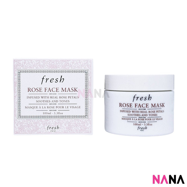 Fresh Rose Deep Hydration Set: Facial Toner 250 ml + Fresh Rose Face Mask 100ml (2 items) - NANA MALL