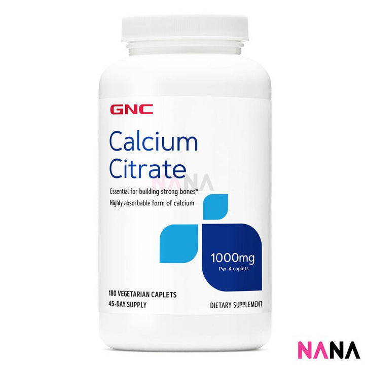 GNC Calcium Citrate 1000mg 180 Capsules - NANA MALL
