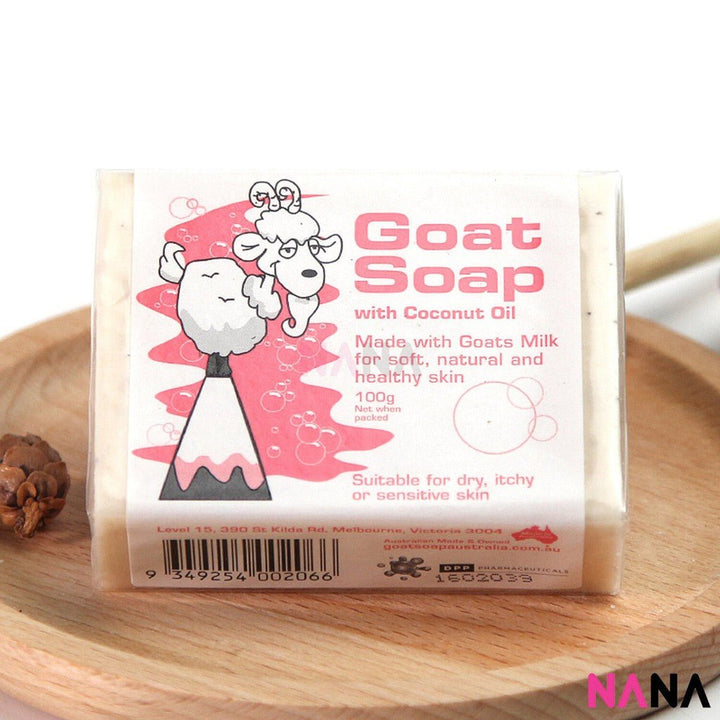Goat Soap Coconut Oil (Pink) 100g x3 - NANA MALL