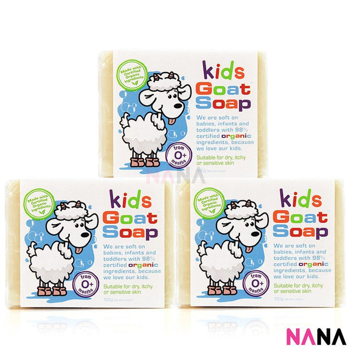 Goat Soap Kids Goat Organic Soap 100g x3 - NANA MALL