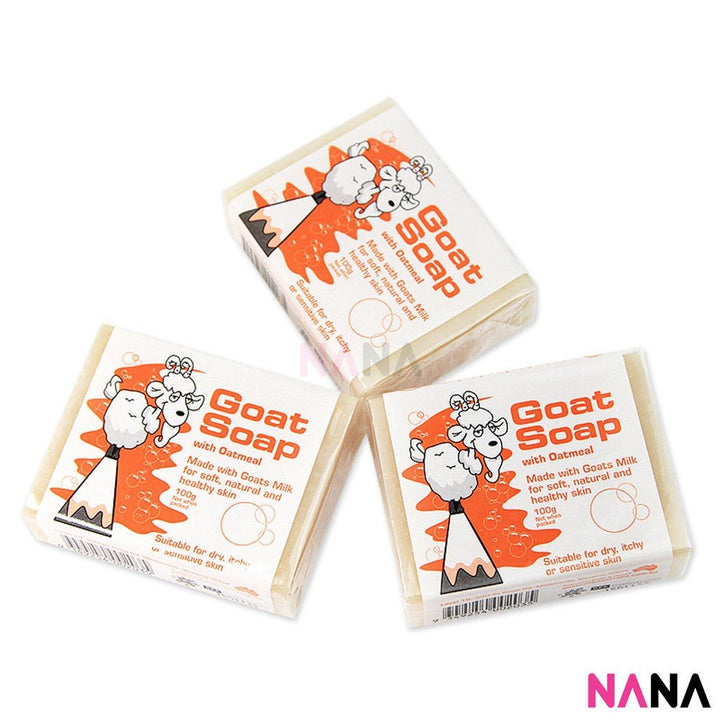Goat Soap Oatmeal(Orange) 100g - NANA MALL