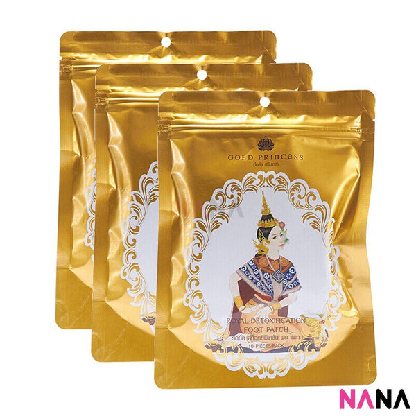 Gold Princess Royal Detoxification Foot Patch 10/pack x3 Hand & Foot Care Gold Princess 