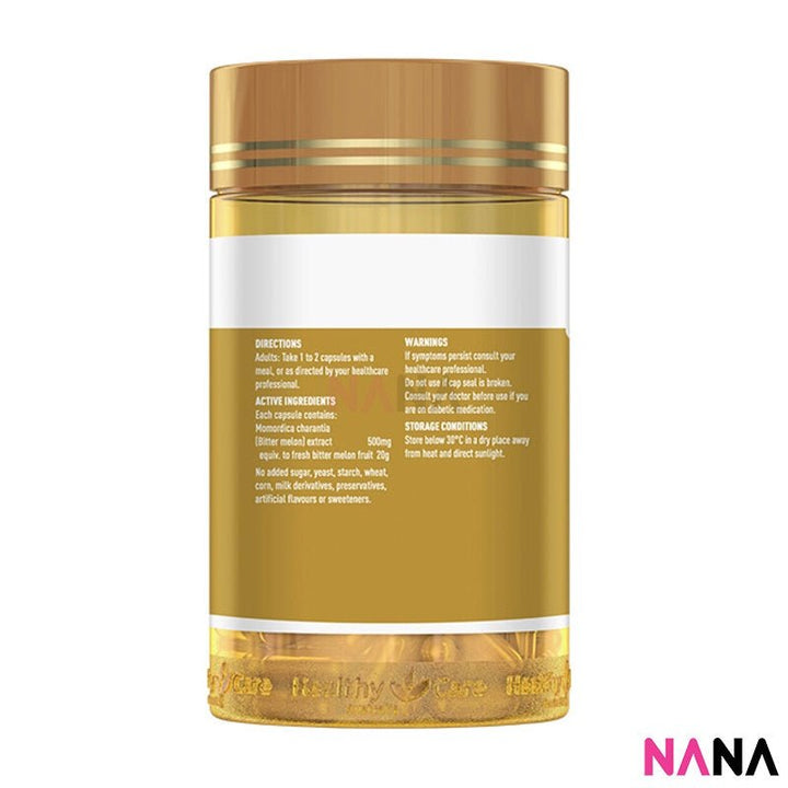 Healthy Care Bitter Melon 100 Capsules - NANA MALL