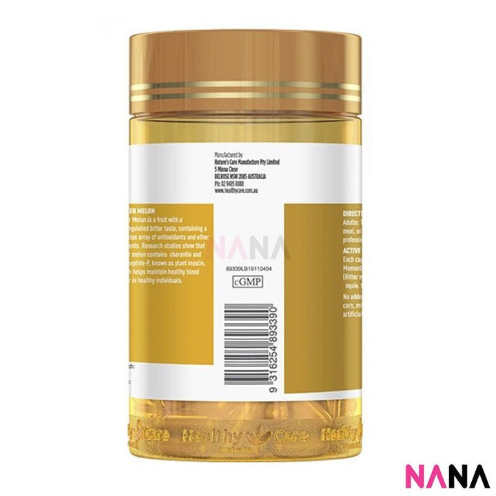 Healthy Care Bitter Melon 100 Capsules - NANA MALL