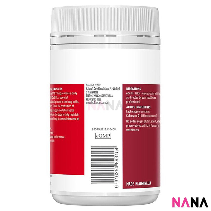Healthy Care CoEnzyme Q10 150mg 100cap - NANA MALL