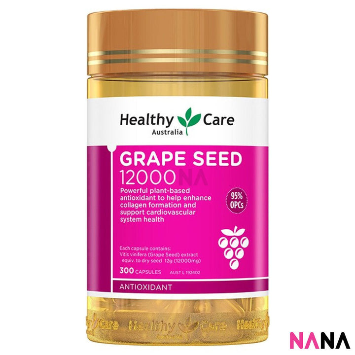 Healthy Care Grape Seed Extract 12000 Gold Jar 300cap - NANA MALL