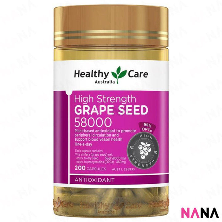 Healthy Care Grape Seed Extract 58000mg 200 Capsules - NANA MALL