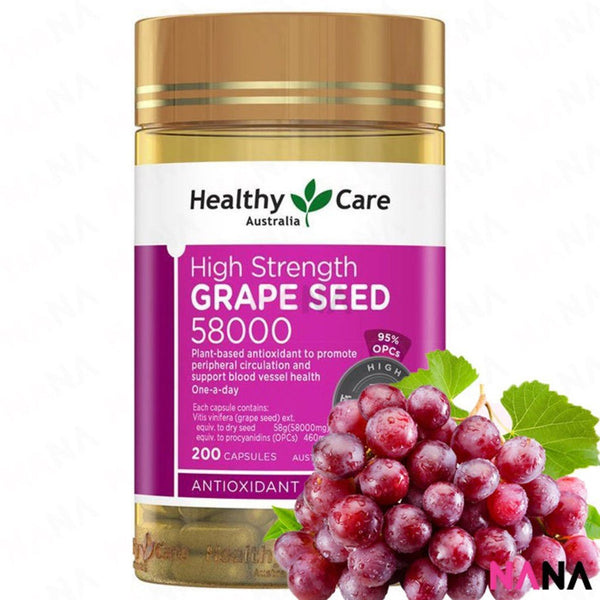 Healthy Care Grape Seed Extract 58000mg 200 Capsules - NANA MALL