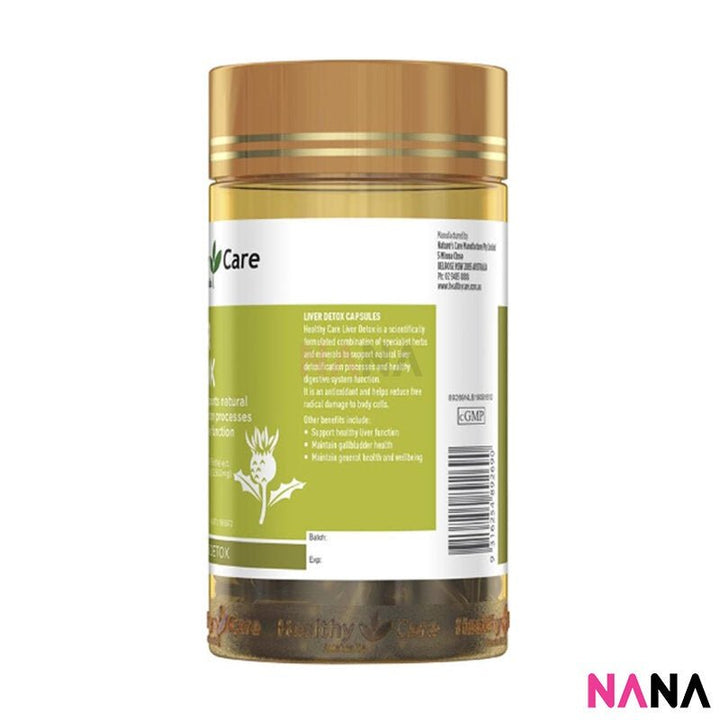 Healthy Care Liver Detox 100 Capsules - NANA MALL