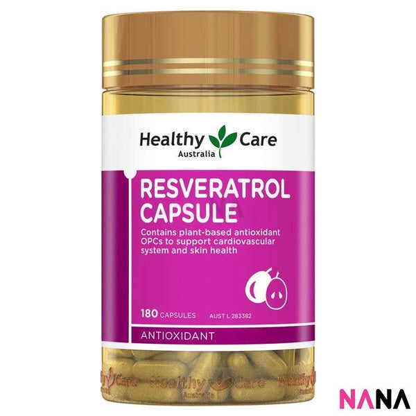 Healthy Care Resveratrol 180 Capsules - NANA MALL