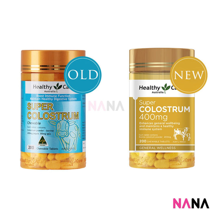 Healthy Care Super Colostrum 400mg 200 Chewable Tablets - NANA MALL
