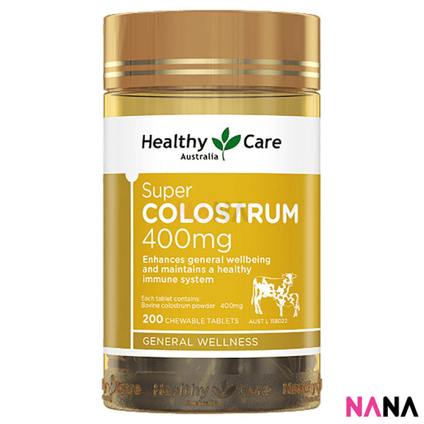 Healthy Care Super Colostrum 400mg 200 Chewable Tablets - NANA MALL