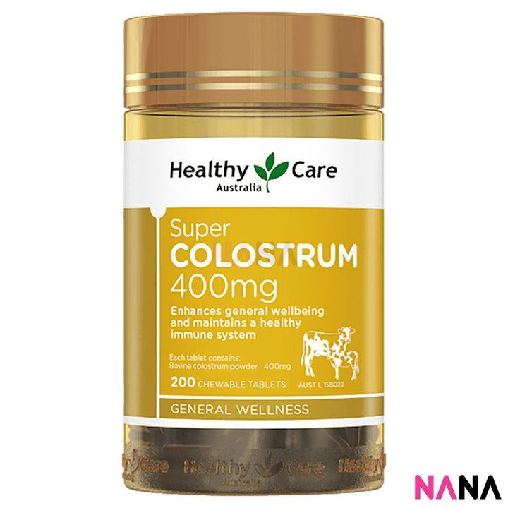 Healthy Care Super Colostrum 400mg 200 Chewable Tablets - NANA MALL
