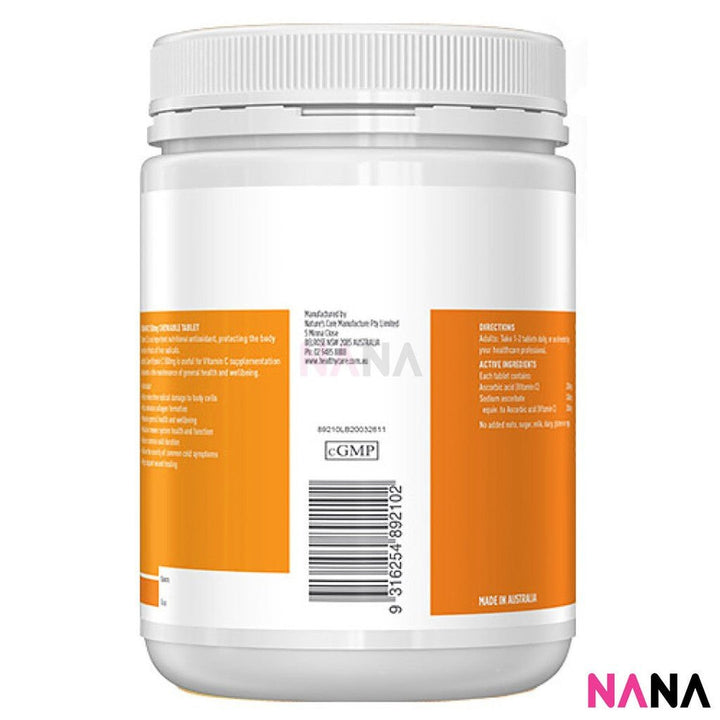 Healthy Care Vitamin C 500mg Chewable 500cap - NANA MALL
