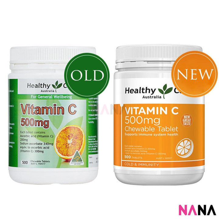 Healthy Care Vitamin C 500mg Chewable 500cap - NANA MALL