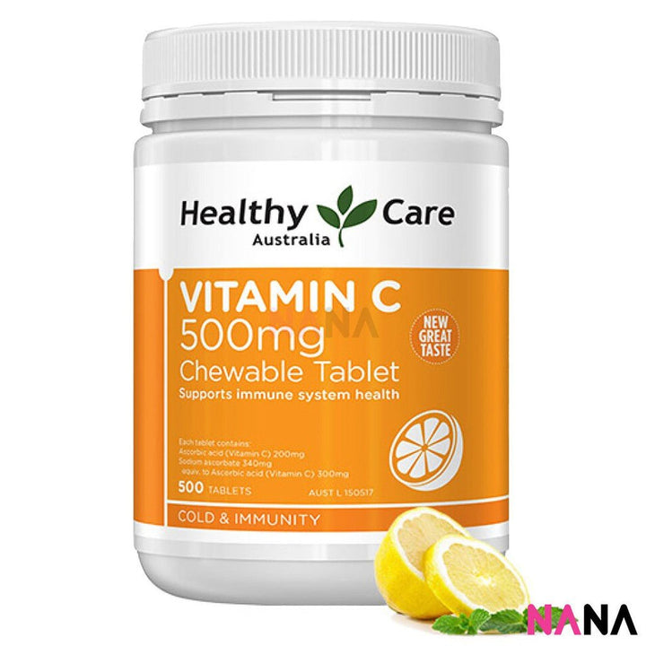 Healthy Care Vitamin C 500mg Chewable 500cap - NANA MALL