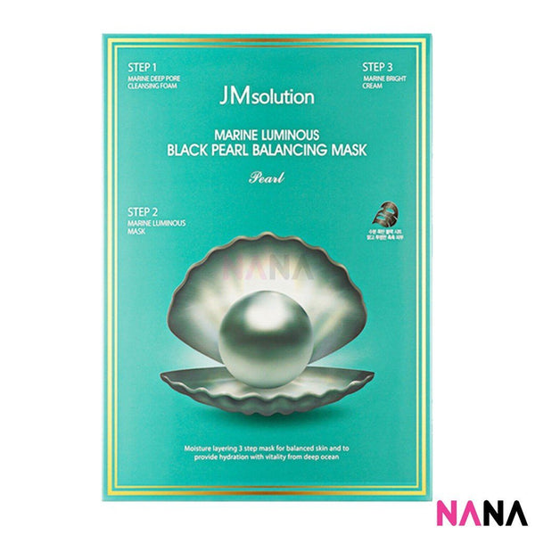 JM Solution Marine Luminous Black Pearl Balancing Mask (10 Sheets) Mask JM Solution 