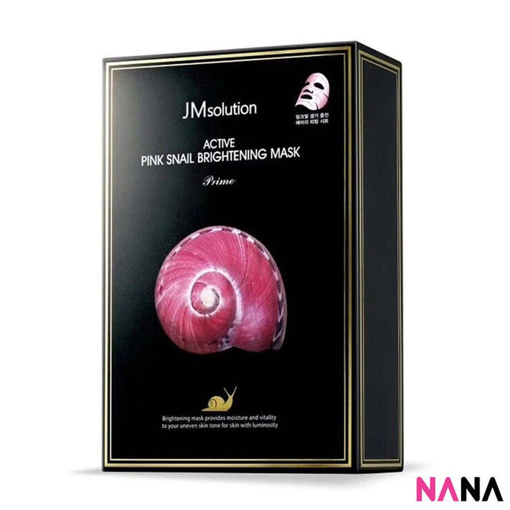 JMsolution Active Pink Snail Brigtening Mask (10 Sheets/ Box) - NANA MALL
