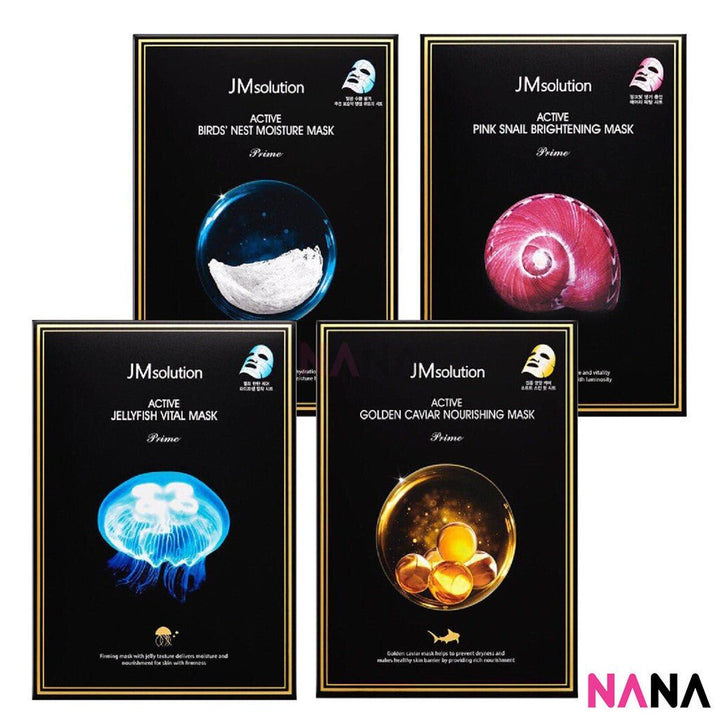 JMsolution Active Pink Snail Brigtening Mask (10 Sheets/ Box) - NANA MALL