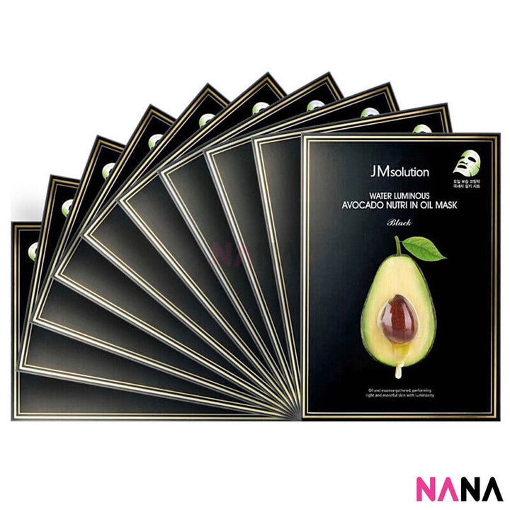 JMsolution Water Luminous Avocado Nutri In Oil Mask (10 Sheets/ Box) - NANA MALL