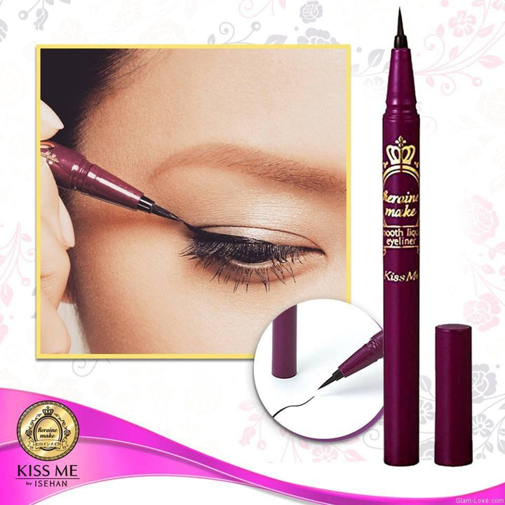 Kiss Me Heroine Make Smooth Liquid Eyeliner #01 Jet Black Eyes Kiss Me Heroine 