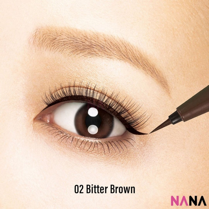 Kiss Me Heroine Make Smooth Liquid Eyeliner 02 Bitter Brown - NANA MALL