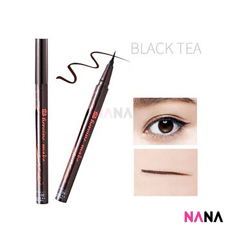 Kiss Me Heroine Make Smooth Liquid Eyeliner 03 Tea Black - NANA MALL