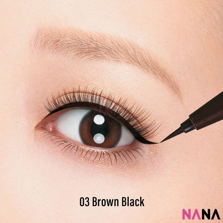Kiss Me Heroine Make Smooth Liquid Eyeliner 03 Tea Black - NANA MALL