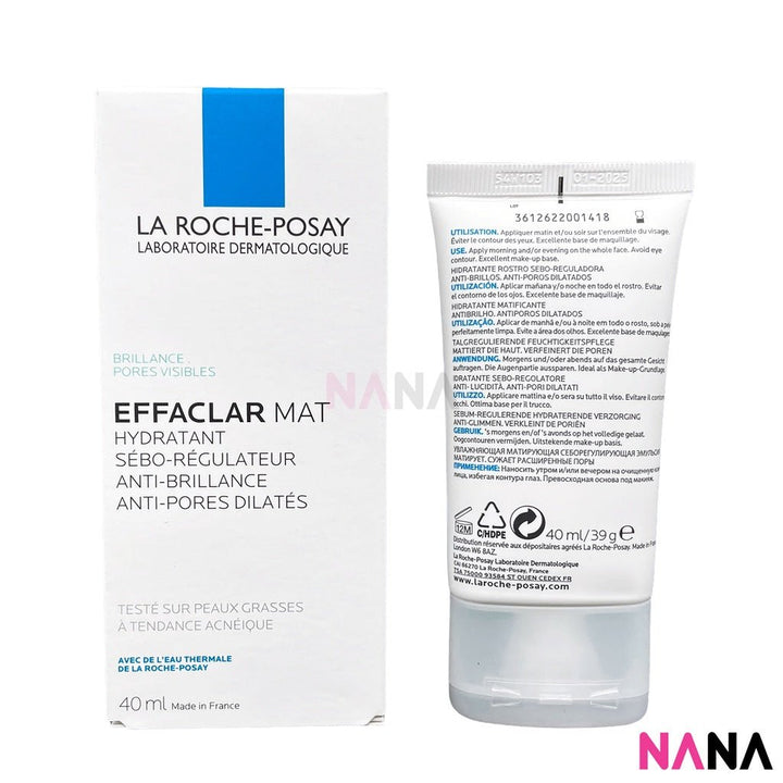 La Roche Posay Effaclar Mat Moisturizer For Oily Skin 40ml - NANA MALL